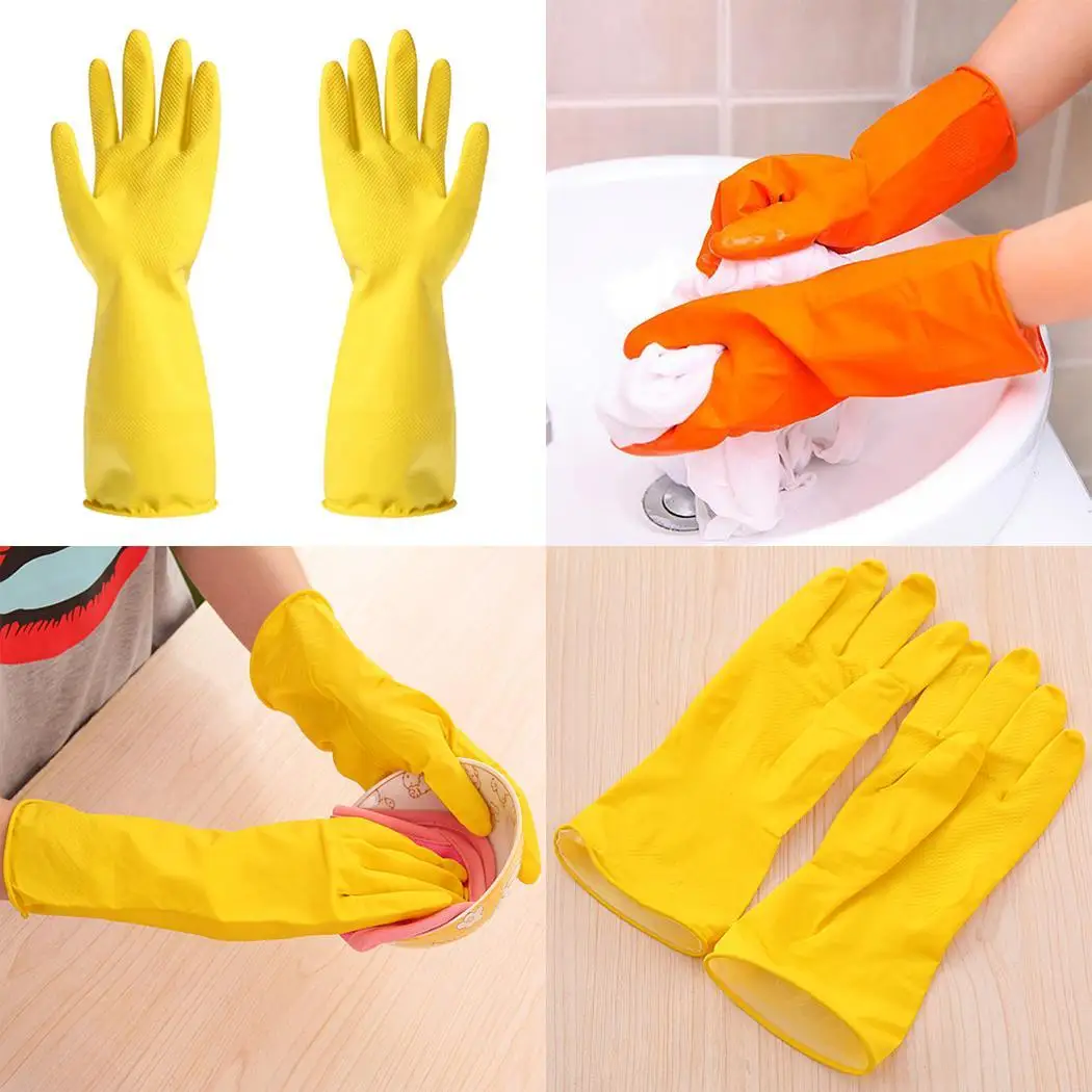 Нескользящие непромокаемые прочные латексные перчатки для
