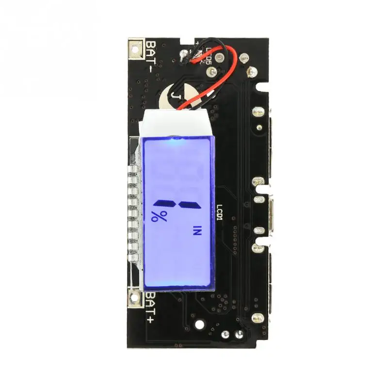 Внешний аккумулятор с двумя USB портами 5 В литиевая батарея 18650 зарядное