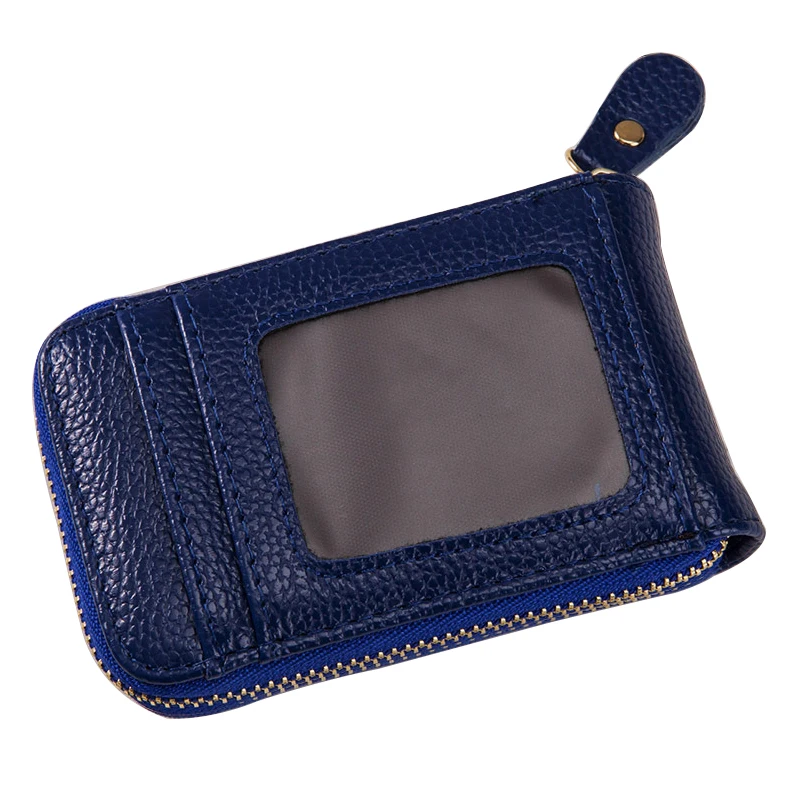 

Fashion Women PU Leather Card Holder Solid Color Lady Short Wallet Credit Card Business Card Holders Organizer Purse Bag