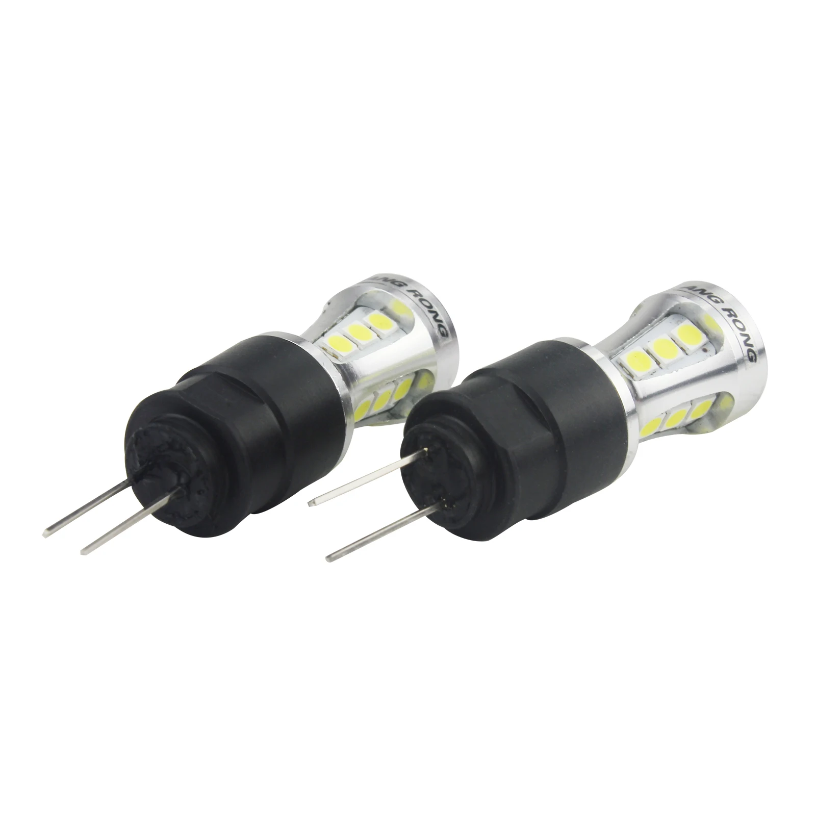 Angrong 2x HP24W HPY24W G4 18 SMD СВЕТОДИОДНЫЙ бортовой светильник дневного светильник лампы для peugeot 3008 5008 цитрона C5 белый 6000K