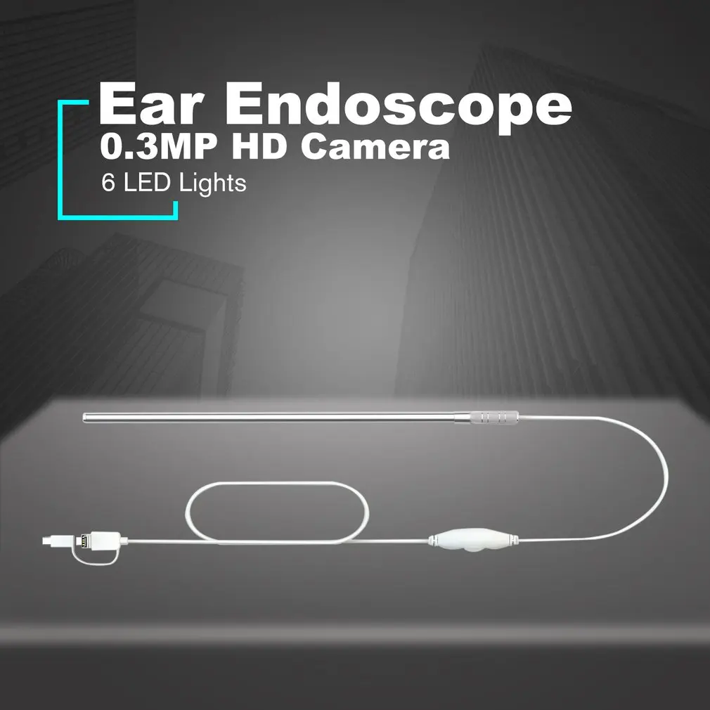 I96 130 визуальный очистки гибкий эндоскоп ложка Wi Fi отоскоп Earpick с HD Камера USB