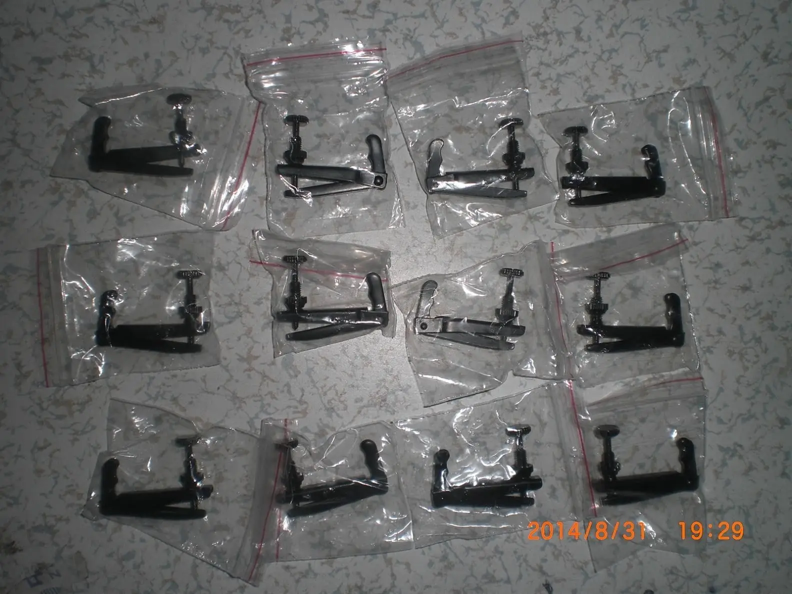 

12 PCs Brand New VIOLA Fine tuner for 15"&16" Full black string adjuster