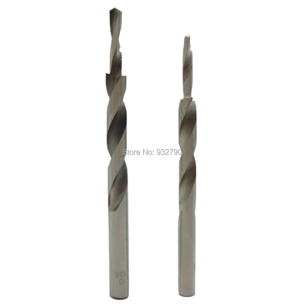 

2pcs Twist Step Drill Bit 10mm 9mm Twist Drill Bit Door Window Wood Hss Step Drills Manual Pocket Hole Replacement Stop Jig