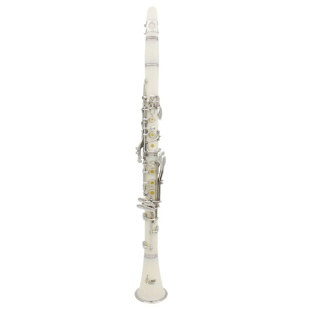 

SLADE Clarinet ABS 17 Key bB Flat Soprano Binocular Clarinet with Cork Grease Cleaning Cloth Gloves 10 Reeds Screwdriver Reed