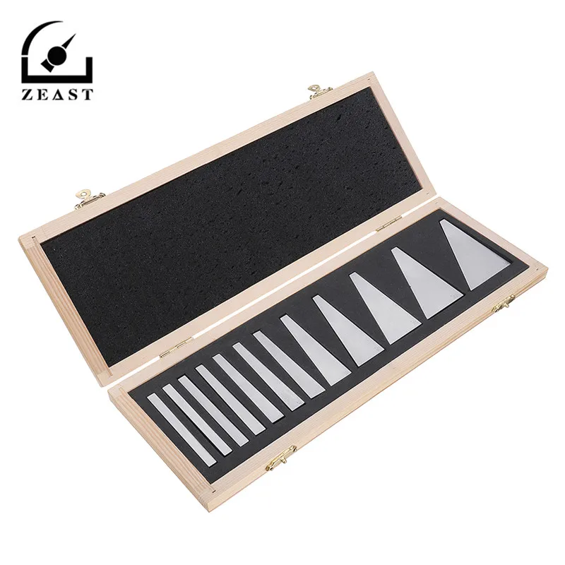 New 12pcs Precision Angle Blocks Set 1/4 to 30 Degree Gauge Milling Machinist Lathe Tools