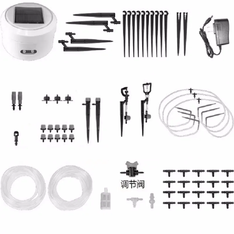 Солнечная энергия интеллектуальное синхронизация сад автоматическое устройство орошения завод капельная вода насос спринклер микро система орошения инструмент