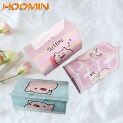 HOOMIN мультфильм свинья коробка ткани организации домашнее настольное украшение прекрасный искусственная кожа бумага полотенца чехол