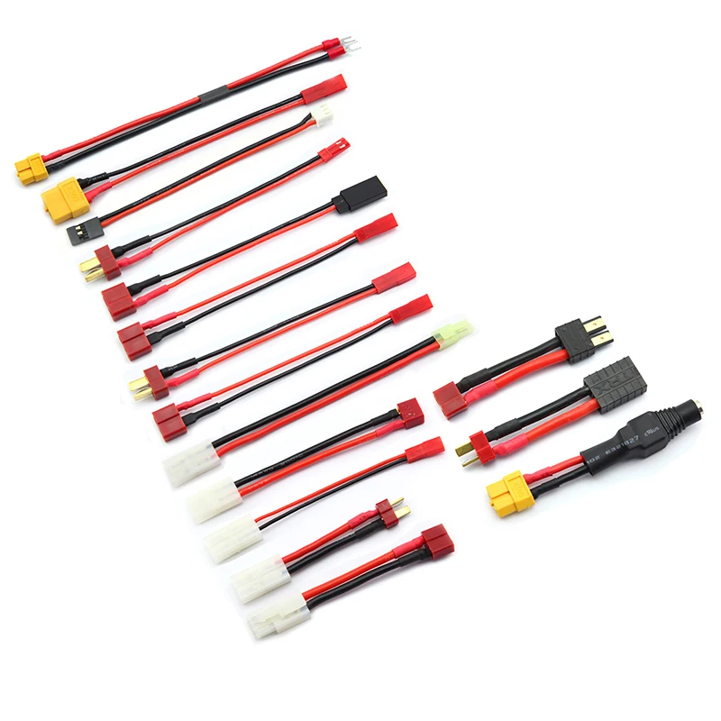 Адаптер для зарядки литиевых аккумуляторов Tamiya XT60 TRX JST T plug штырь гнездо