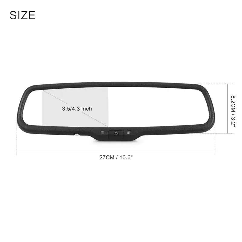 4 3 &quotTFT LCD зеркало заднего вида Автомобильное монитор помощи при