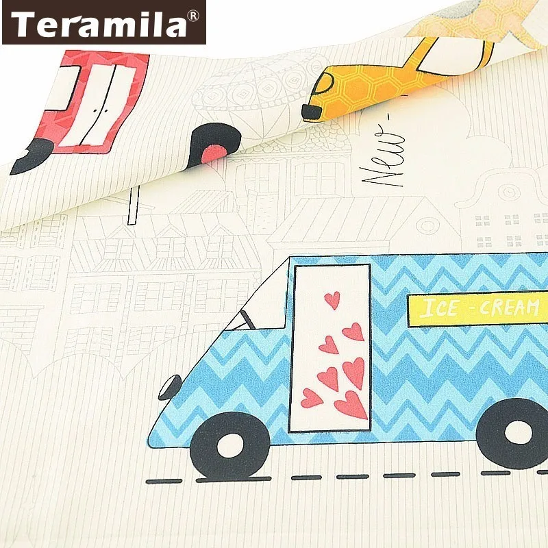 

Teramila Quilting Twill 100% Cotton Sewing Fabric Flowers Printed Violet Tela Algodon DIY Scrapbooking Tissus Material Patchwork