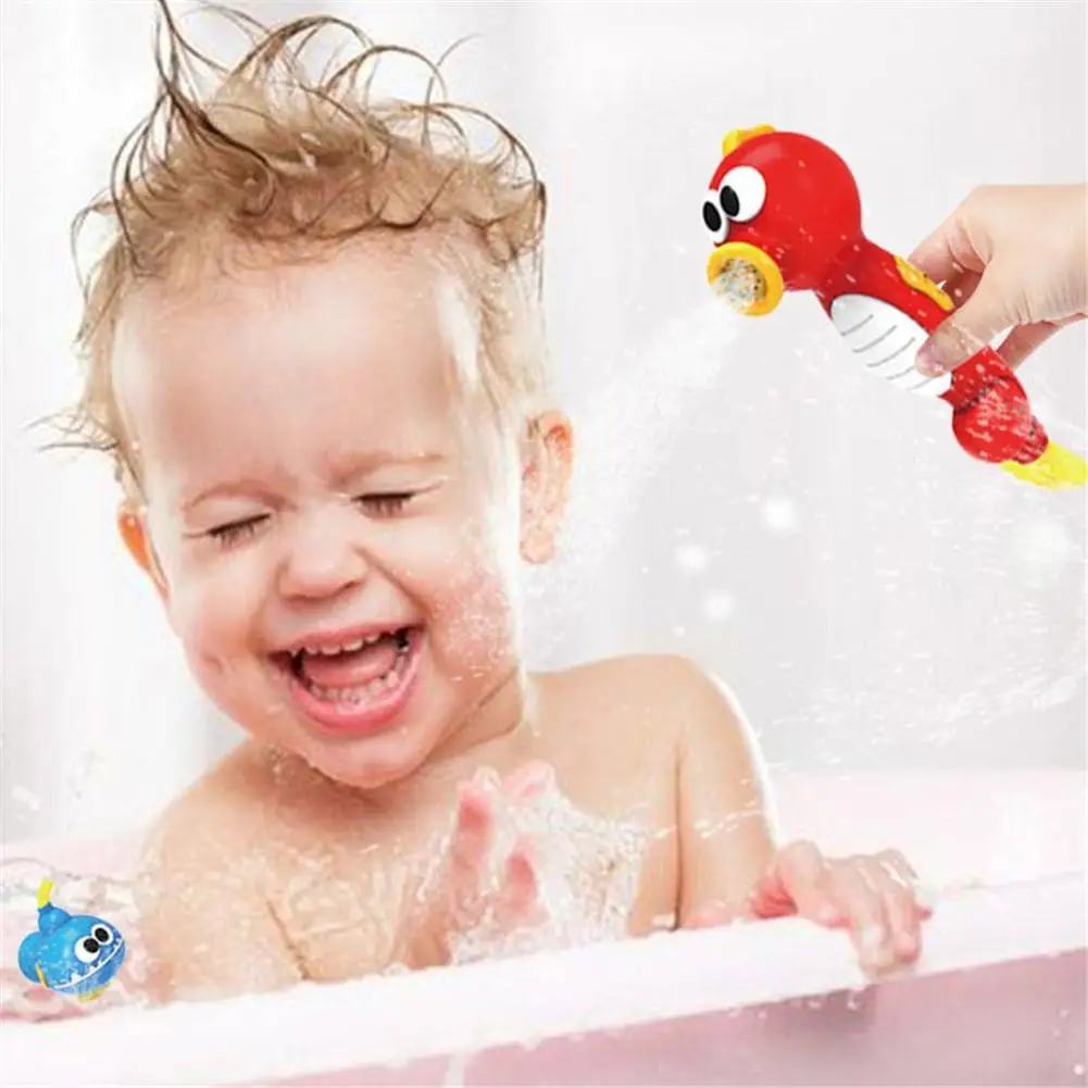 Детский душ морской конь игрушки для ванной для детей Ванна Спрей Водяной насос инструмент