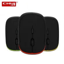 CHYI 1600 точек/дюйм Usb оптическая беспроводная компьютерная мышь 2,4g приемник очень тонкая мышь для ПК ноутбука