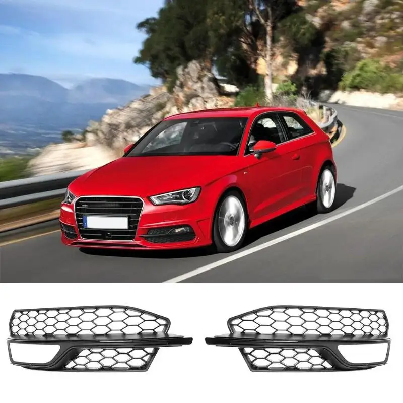 VODOOL 1Pair Auto Replacement Part Front Lower Bumper Fog Light Grille 8V3807681Q for A3 S3 2013-2016 Car Bumpers Exterior Parts VODOOL 1Pair Auto Replacement Part Front Lower Bumper Fog Light Grille 8V3807681Q for A3 S3 2013-2016 Car Bumpers Exterior Parts