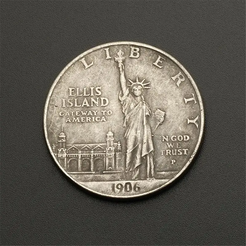 

New 1906 Statue of Liberty 1 US Dollar Eagle Ocean Torchbearer Coin Coin Commemorative Coin Dropshipping