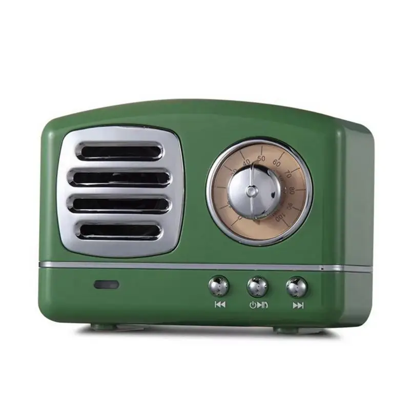 Bluetooth Speaker Stereo Subwoofer 3D Surround Sound Loudspeaker Innovative Radio Retro Portable U Disk TF Mini Speaker Pink Bluetooth Speaker Stereo Subwoofer 3D Surround Sound Loudspeaker Innovative Radio Retro Portable U Disk TF Mini Speaker Pink