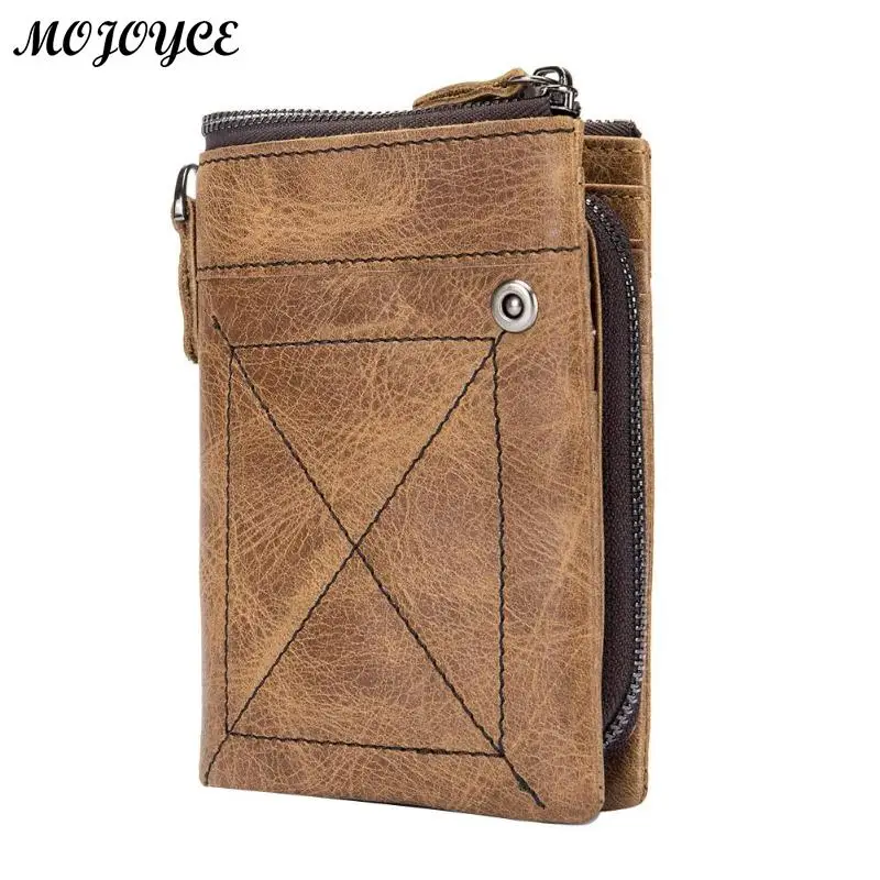 

BULLCAPTAIN New Men Wallet Short Coin Purse Vintage Designer Wallet Brand High Quality Genuine Cowhide Short Wallets Card Holder