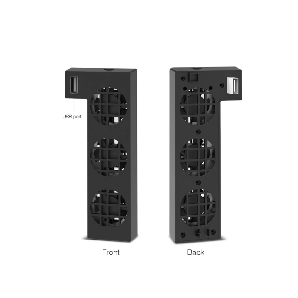 

OSTENT External USB Port 3 Built-in Cooling Fans Cooler for Xbox One X Console