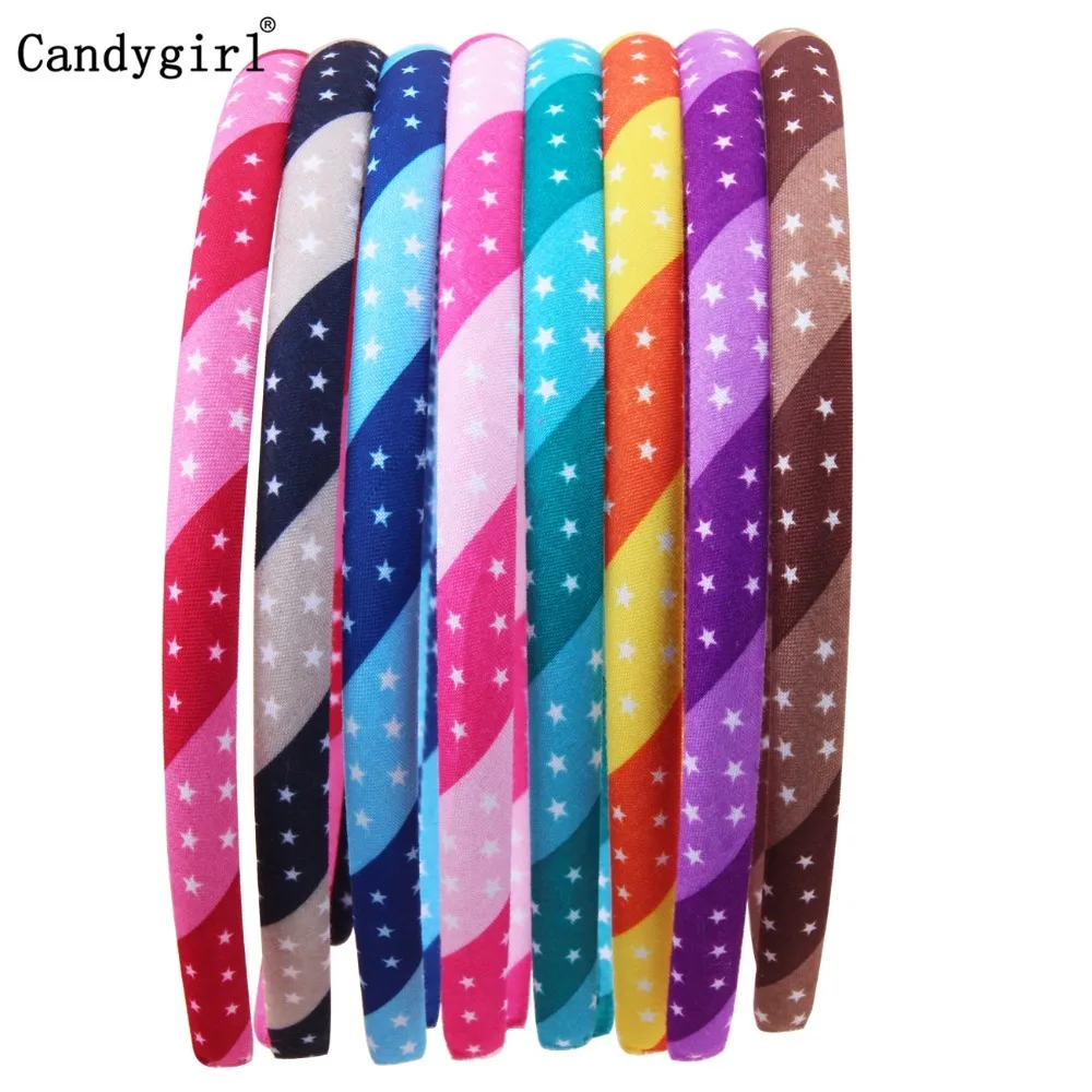 

240pcs Stars Headbands Five-Pointed Headdress baby Girl Kid Women Hairbands Cartoon Halloween Accessories Hair Band for Headwear