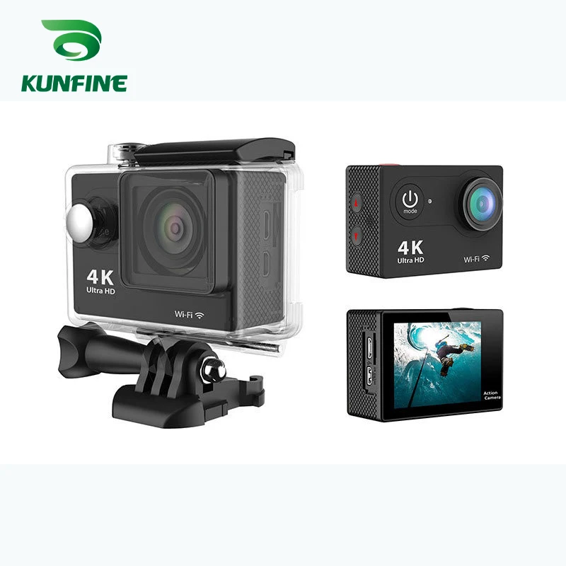 KUNFINE Ultra HD 4K спортивная видеокамера DV Action 2 0 &quotэкран 170 WiFi CMOS сенсор