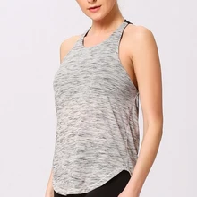 Besgo для женщин с открытой спиной сексуальный однотонный спортивный жилет для йоги тонкий дышащий Быстросохнущий жилет для пилатеса Спортзал Фитнес Бег майка для упражнений Топ