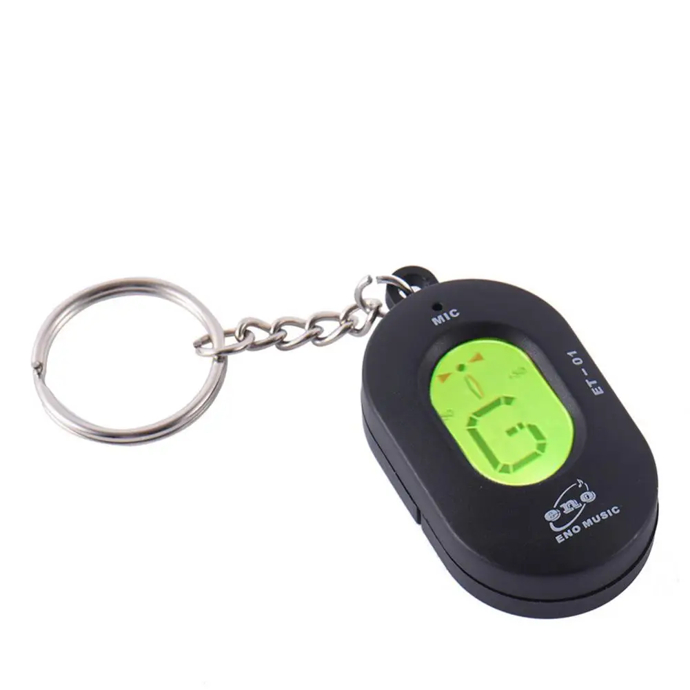 

ENO Guitar Tuner Keychain Pendant Universal Instrument Chromatic Tuner Automatic High Sensitivity Guitar Part Accessories ET-01