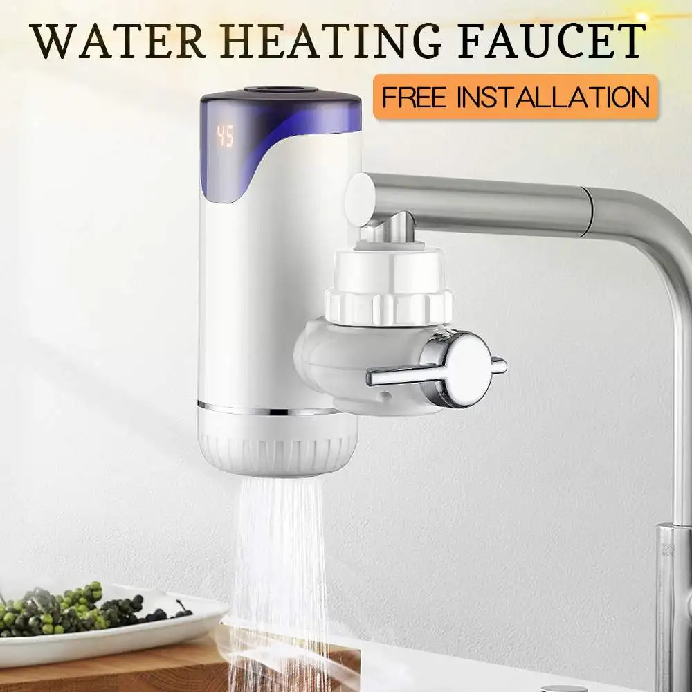 Digital display Electric Kitchen Water Heater 220V Instant Hot Water Cold Heating upgrade Faucet To Heater