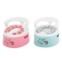 Детский Противоскользящий горшок для туалета обучающий сиденье мягкая подушка Писсуар для младенцев съемный подлокотник безопасные противоскользящие сиденье для унитаза для приучения к туалету