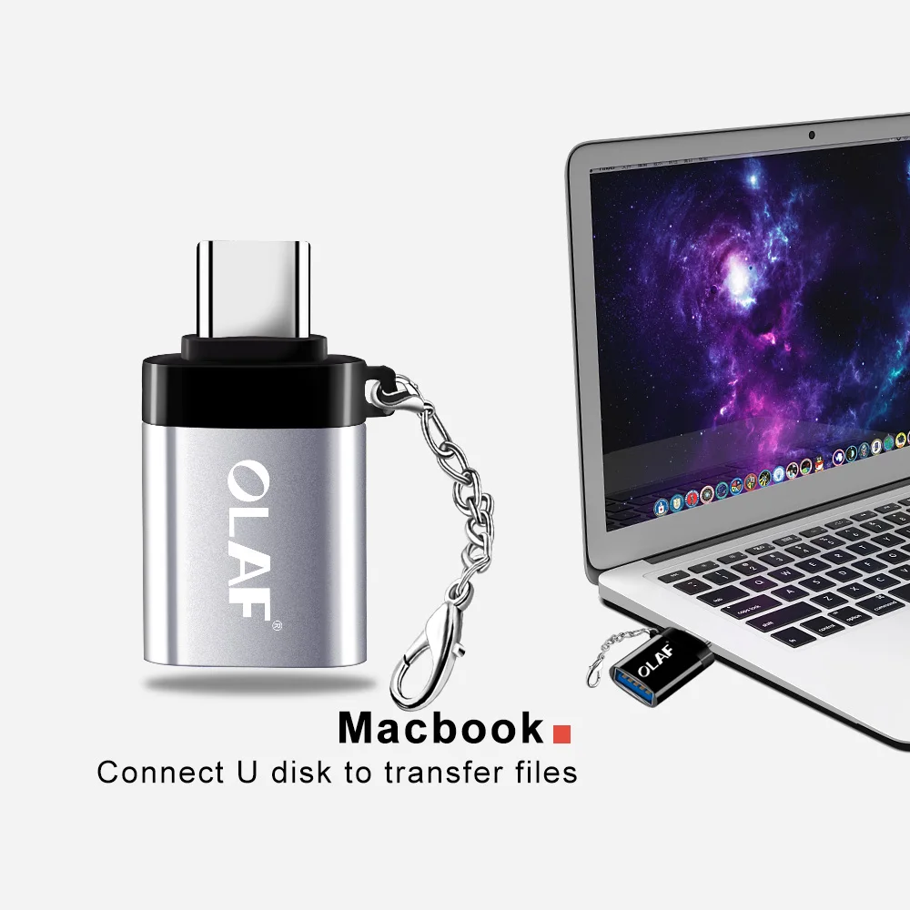 Кабель переходник OLAF USB C OTG Type к 3 0 для Samsung S8 S9 One Plus 6t 6 5t Huawei Xiaomi c OTG|Переходники и