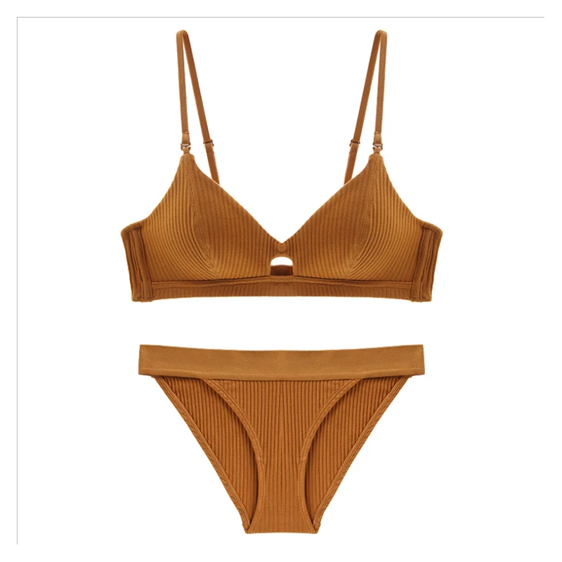 

Romantic Temptation Bra Set Women Fashion Stripes Underwear Set Push Up Bra And Panties Set