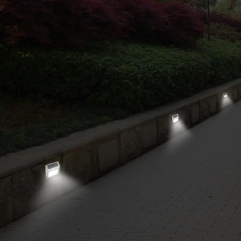 3LED на солнечной энергии Водонепроницаемый Открытый Сад коридор лестница свет