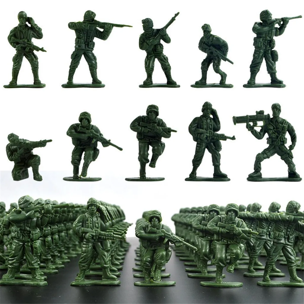 Plastic Military Toy Soldiers Model Toys Kit Army Men Figures Action 