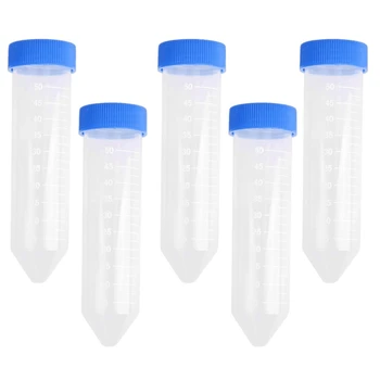 

50 Pieces 50Ml Plastic Centrifuge Tube Pipe Vial Lab Test Container