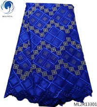 BEAUTIFICAL african voile cotton swiss lace blue lace fabric latest lace fabric free shipping 2019 arrival 5yards/lot ML2R133