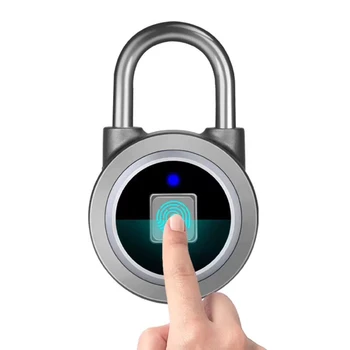 

Waterproof Mini portable Bluetooth smart Fingerprint Lock Anti Theft iOS Android APP control door cabinet bag biometric padlock