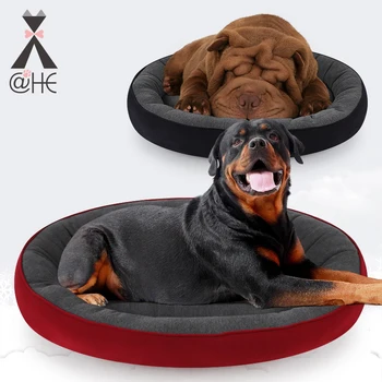 

@HE Pet Dog Cat Bed Warming Winter Dog House Soft Cotton Beds For Small Medium Large Dogs Cats Warming Kennel