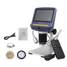 4.3in lcd цифровой микроскоп Прочный USB регулируемый светильник микроскоп с HD светодиодный экран дисплея