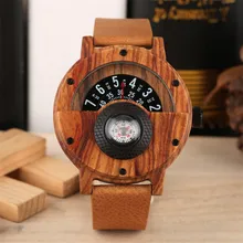 Шикарные деревянные мужские часы, кварцевые спортивные компасы, дизайнерские креативные поворотные полукруглые часы с циферблатом, роскошные крутые деловые часы, подарок