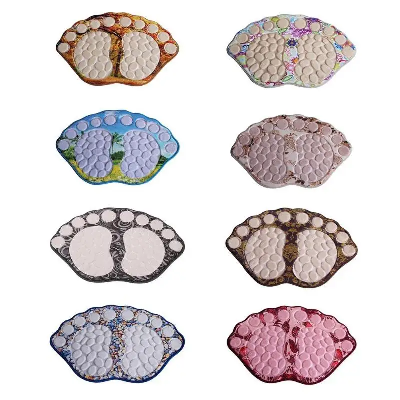 

3D Print Floor Mat Emboss Pebble Feet Anti-Skid Bedroom Kitchen Bath Carpet