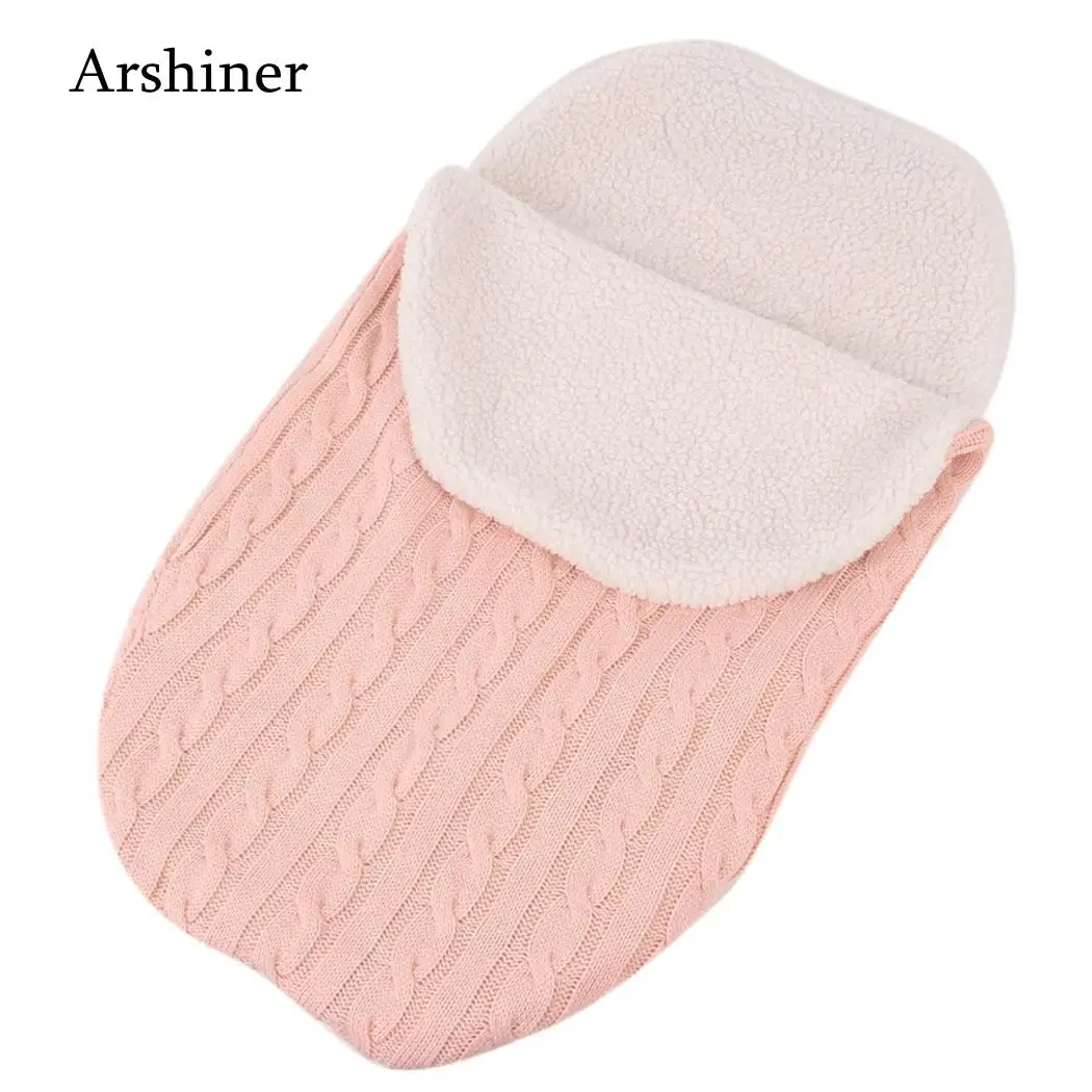 Newborn Unisex Sleeping Knit Sleepsacks Bag Blanket Swaddle Stroller Winter Baby Casual Solid | Мать и ребенок