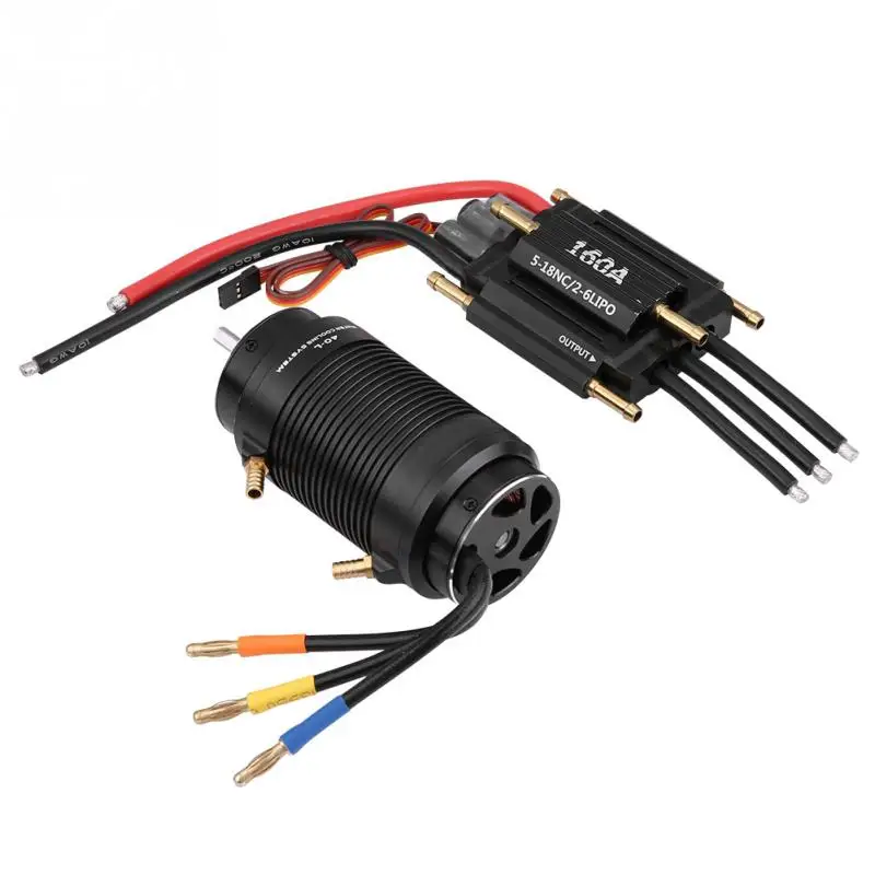 2019 4092 1520KV мотор 40 L водяное охлаждение куртка 160A набор ESC для 1000 мм RC лодки Горячая