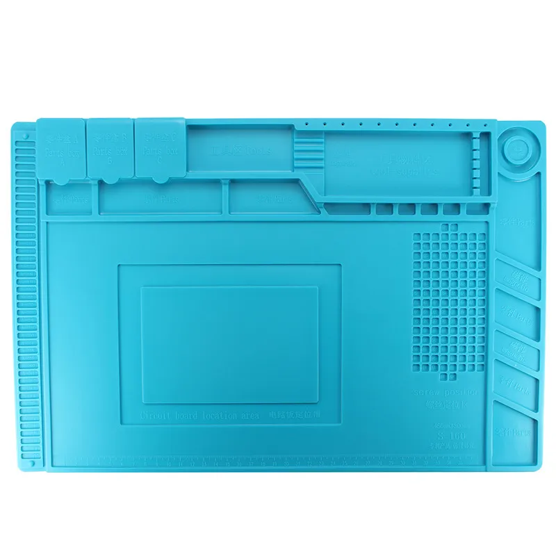 

DIY Magnetic Heat Insulation Silicone Pad Desk Mat For BGA Soldering Repair 45x30cm Soldering Repair Tool