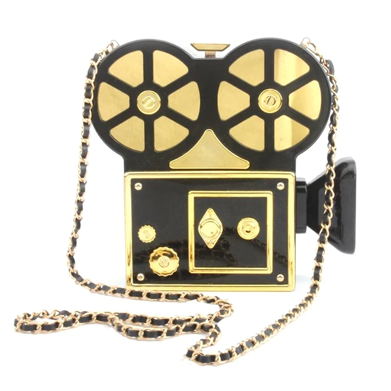 

Unique Camera Shaped Clutch Women Shoulder Messenger Bags Female Evening Bag Day Clutch Women Evening Purses With Chain