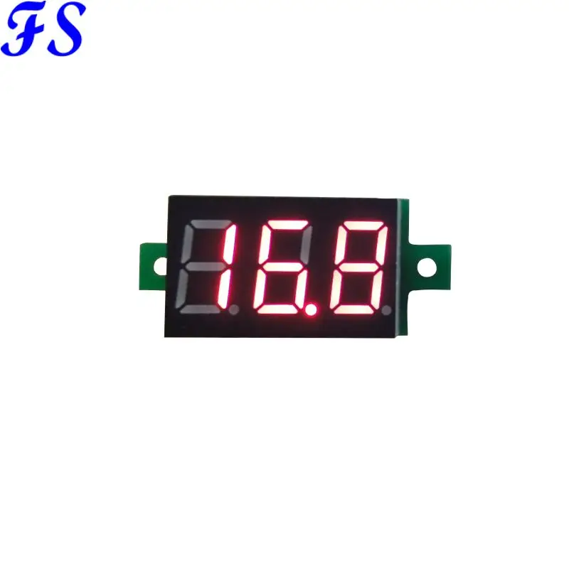 YB20 Мини DC 0 100 в 3 проводный измеритель напряжения Вольтметр 36 ''цифровой