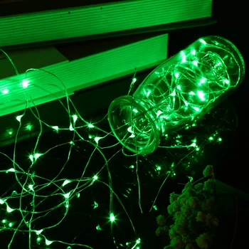 

Christmas Party 8Modes IP65 Water Resistance Solar Powered Energy Copper Wire Fairy String Light Lawn Lamp Green for Yard Garden