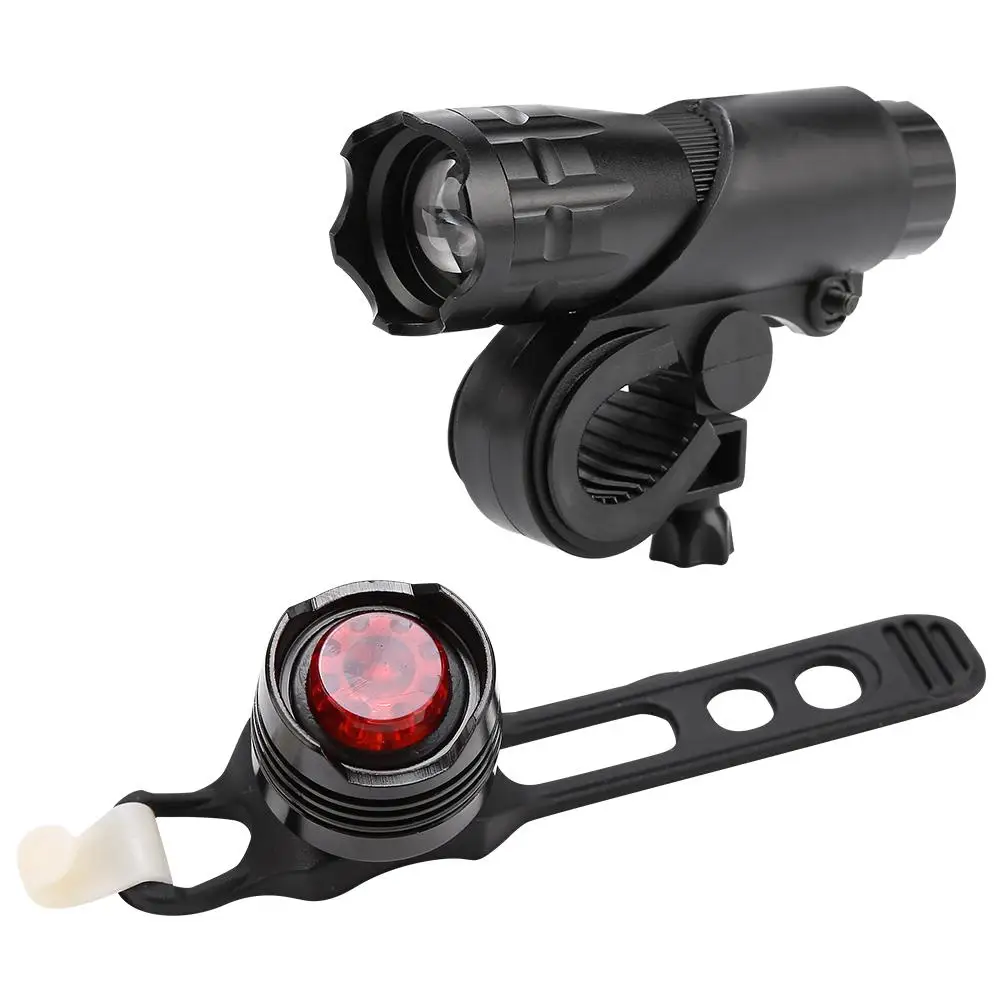 

Bike Light Set LED Bicycle Lamp Safe Waterproof Flashlight Riding Front Light+ Rear Light Kit Night-cycling Equipment