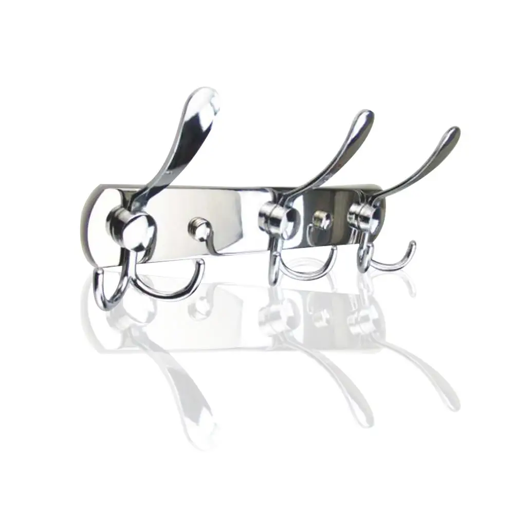 

1PC Stainless Steel Multi-Purpose Hook Suspension Clothes Hat Sticker Convenience Save Room Bathroom Decoration