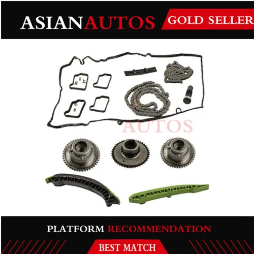 For Mercedes W204 R172 C250 SLK250 Timing Chain /& Tensioner w// Guide Rails