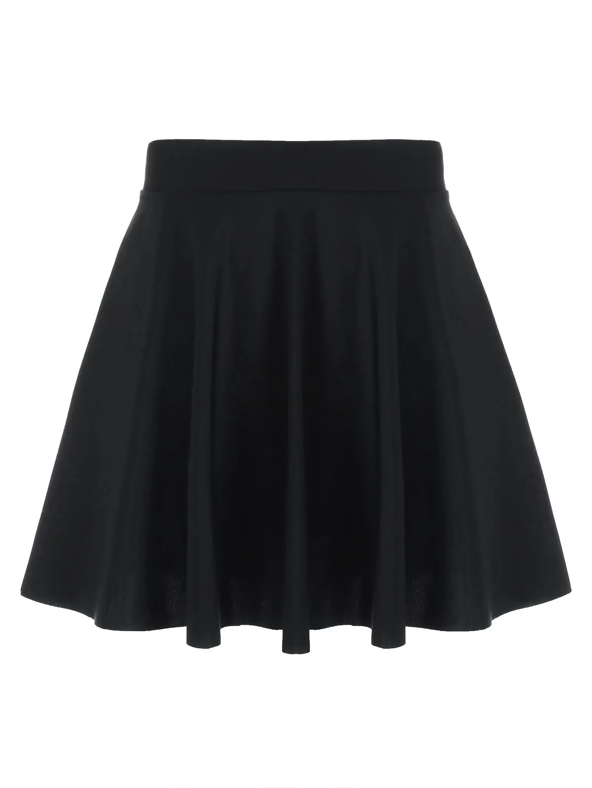 

Wipalo Plus Size Flare Skirted Briefs Women Bottoms Summer Black Women Skirts New Fashion Ladies Clothes Casual Mini Skirt