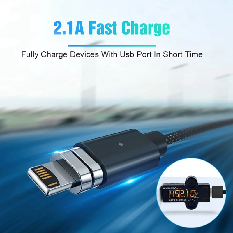 USB مغناطيسي صغير نوع C كابل سريع شحن المغناطيسي شاحن بيانات الشحن المصغّر usb كابل ل فون الهاتف المحمول الكابلات