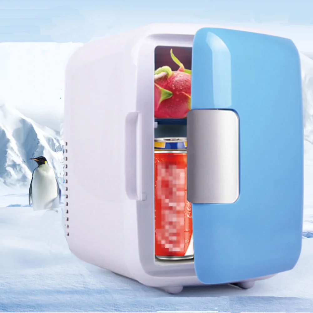 

Thermoelectric Portable Fridge Cooler And Warmer Refrigeration Heating 4L 6 Can Mini Size 12V DC For Car Camping Picnic Travel